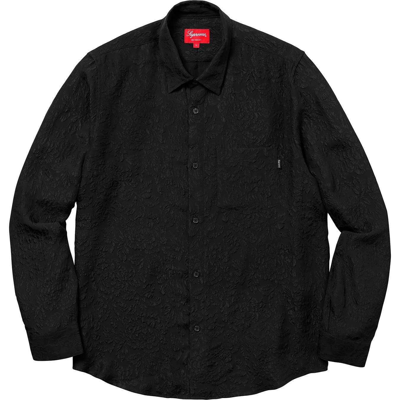 Floral Silk Jacquard Shirt view 5